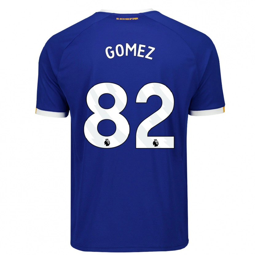 Danxen Kvinder Francis Gomez #82 Blå Hvid Gul Hjemmebane Spillertrøjer 2026/27 Trøje T-Shirt