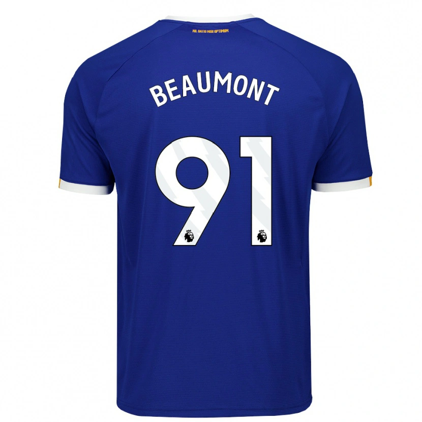Danxen Kvinder Jacob Beaumont Clark #91 Blå Hvid Gul Hjemmebane Spillertrøjer 2026/27 Trøje T-Shirt