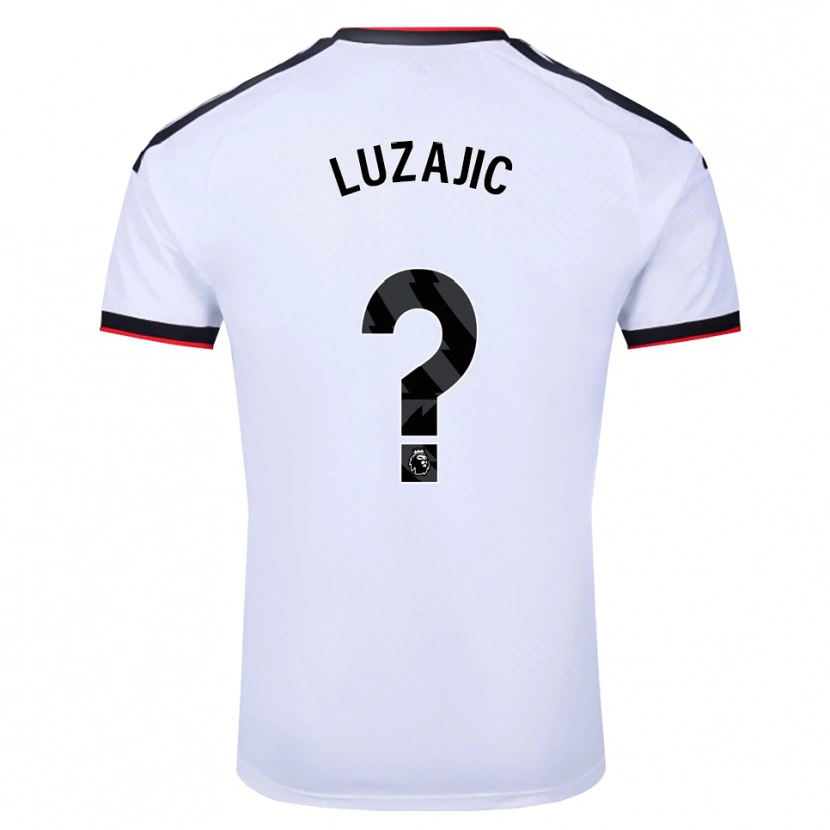 Danxen Kvinder Stefan Luzajic #0 Hvid Sort Rød Hjemmebane Spillertrøjer 2026/27 Trøje T-Shirt
