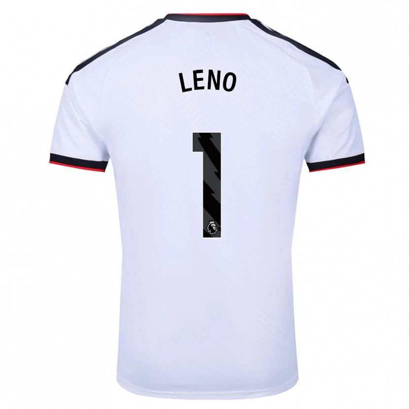 Danxen Kvinder Bernd Leno #1 Hvid Sort Rød Hjemmebane Spillertrøjer 2026/27 Trøje T-Shirt