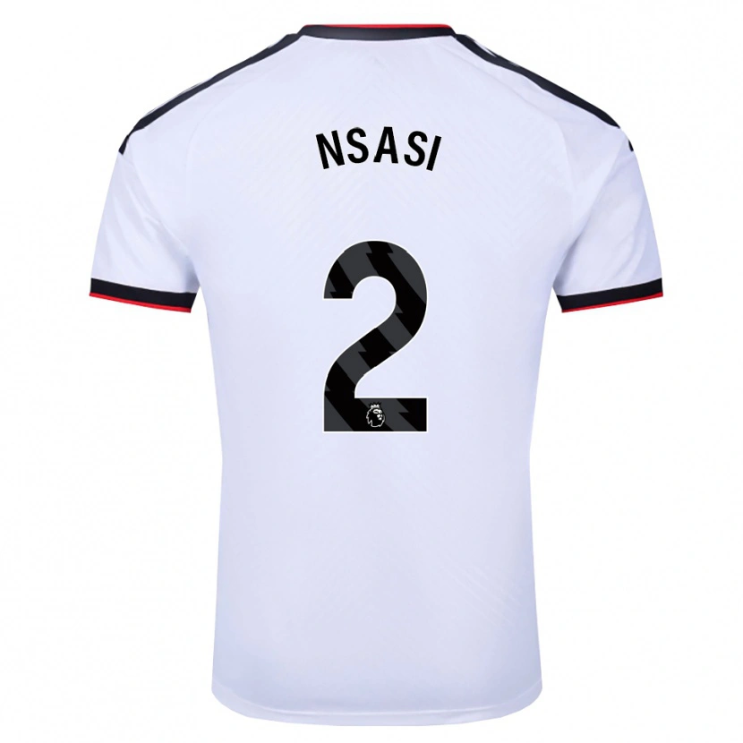 Danxen Kvinder Eddy Nsasi #2 Hvid Sort Rød Hjemmebane Spillertrøjer 2026/27 Trøje T-Shirt