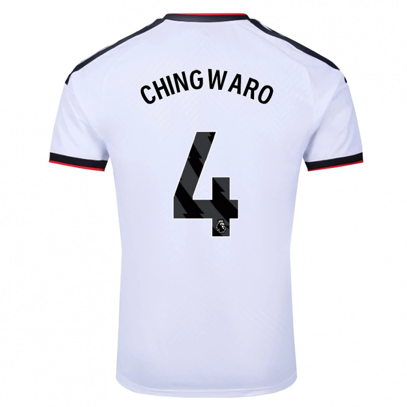Danxen Kvinder Seth Chingwaro #4 Hvid Sort Rød Hjemmebane Spillertrøjer 2026/27 Trøje T-Shirt