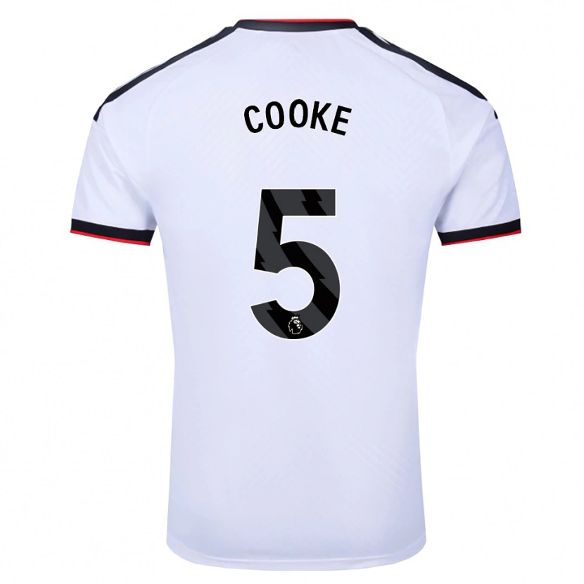 Danxen Kvinder Logan Cooke #5 Hvid Sort Rød Hjemmebane Spillertrøjer 2026/27 Trøje T-Shirt