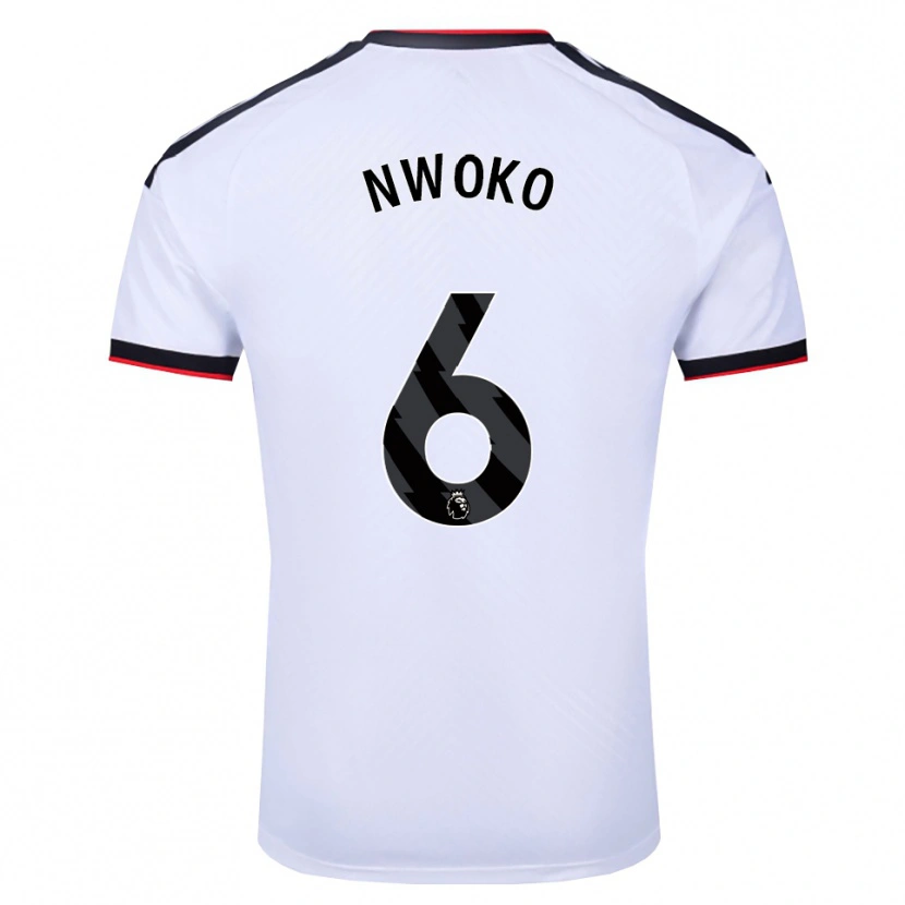 Danxen Kvinder Chibuzo Nwoko #6 Hvid Sort Rød Hjemmebane Spillertrøjer 2026/27 Trøje T-Shirt