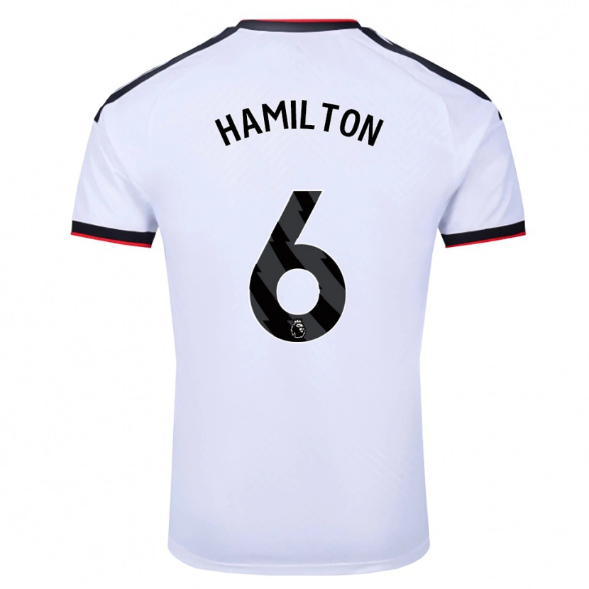 Danxen Kvinder Leo Hamilton #6 Hvid Sort Rød Hjemmebane Spillertrøjer 2026/27 Trøje T-Shirt