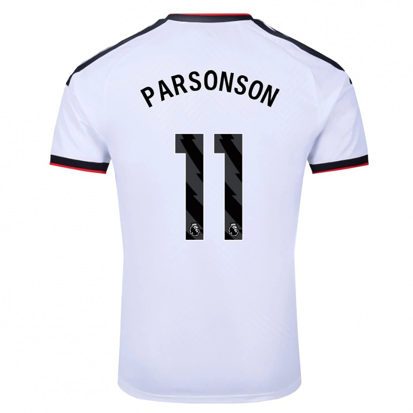 Danxen Kvinder Madi Parsonson #11 Hvid Sort Rød Hjemmebane Spillertrøjer 2026/27 Trøje T-Shirt