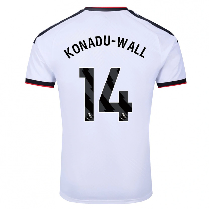 Danxen Kvinder Lewis Konadu-Wall #14 Hvid Sort Rød Hjemmebane Spillertrøjer 2026/27 Trøje T-Shirt