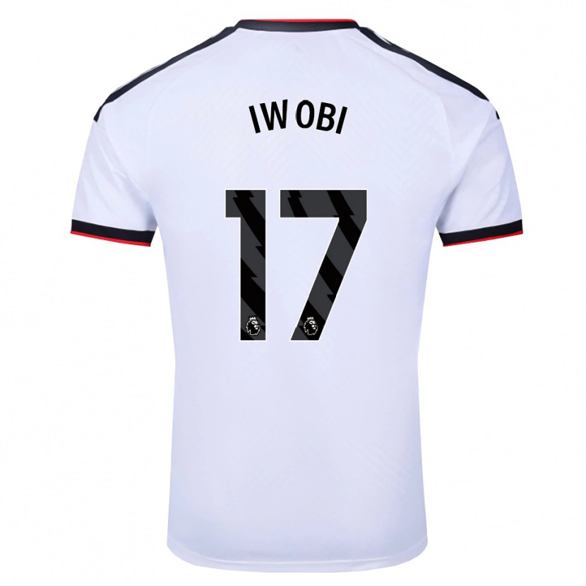 Danxen Kvinder Alex Iwobi #17 Hvid Sort Rød Hjemmebane Spillertrøjer 2026/27 Trøje T-Shirt