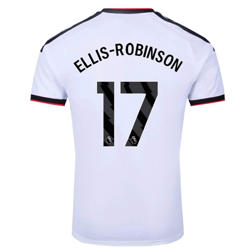 Danxen Kvinder Eddie Ellis-Robinson #17 Hvid Sort Rød Hjemmebane Spillertrøjer 2026/27 Trøje T-Shirt