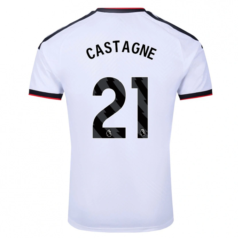 Danxen Kvinder Timothy Castagne #21 Hvid Sort Rød Hjemmebane Spillertrøjer 2026/27 Trøje T-Shirt