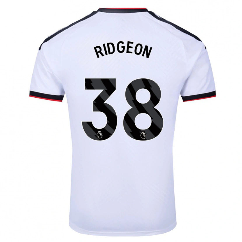 Danxen Kvinder Seth Ridgeon #38 Hvid Sort Rød Hjemmebane Spillertrøjer 2026/27 Trøje T-Shirt