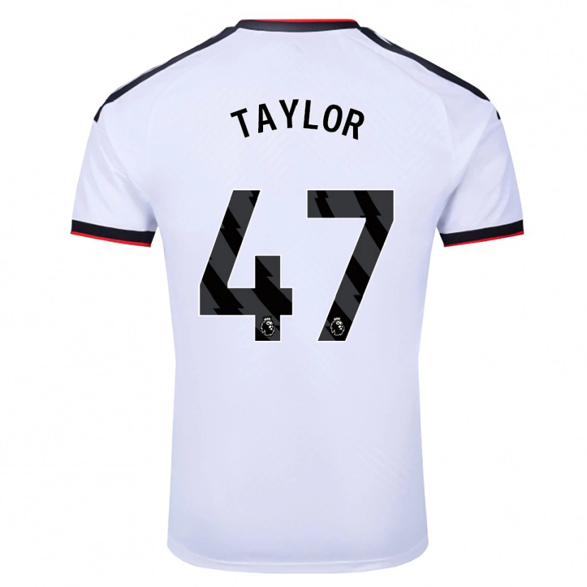 Danxen Kvinder Bo Taylor #47 Hvid Sort Rød Hjemmebane Spillertrøjer 2026/27 Trøje T-Shirt