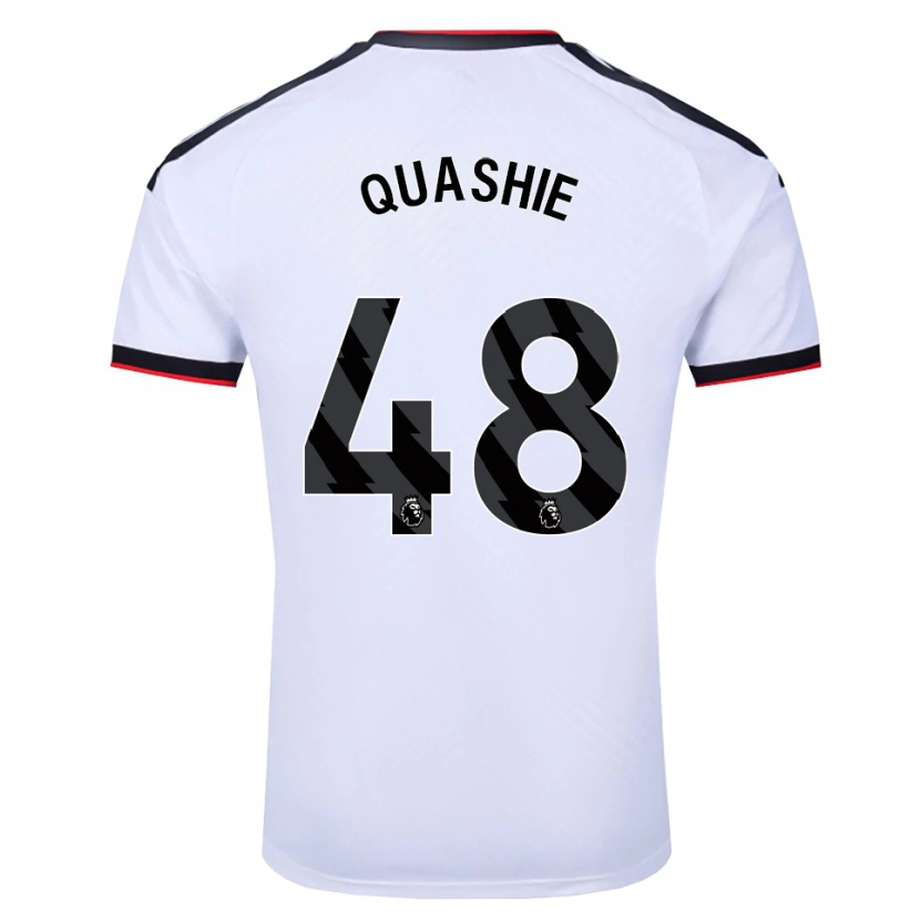 Danxen Kvinder Jayden Quashie #48 Hvid Sort Rød Hjemmebane Spillertrøjer 2026/27 Trøje T-Shirt