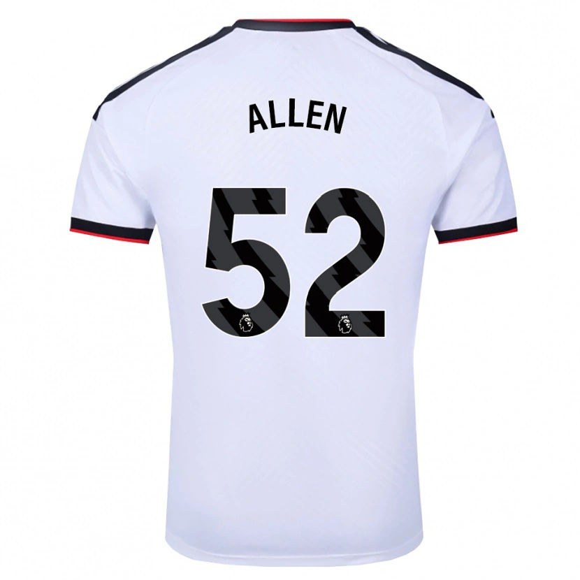 Danxen Kvinder Michael Allen #52 Hvid Sort Rød Hjemmebane Spillertrøjer 2026/27 Trøje T-Shirt