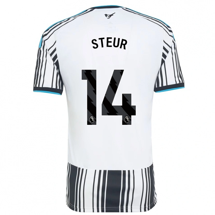 Danxen Kvinder Sean Steur #14 Himmelblå Sort Hvid Hjemmebane Spillertrøjer 2026/27 Trøje T-Shirt