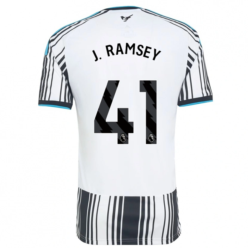Danxen Kvinder Jacob Ramsey #41 Himmelblå Sort Hvid Hjemmebane Spillertrøjer 2026/27 Trøje T-Shirt