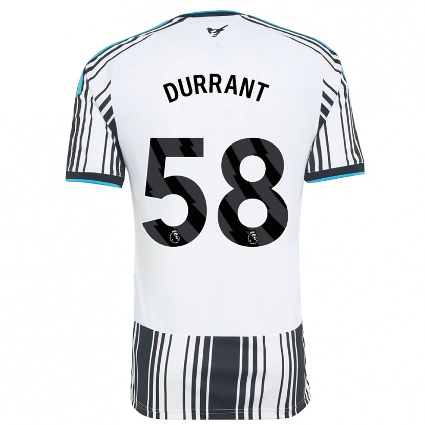 Danxen Kvinder Jake Durrant #58 Himmelblå Sort Hvid Hjemmebane Spillertrøjer 2026/27 Trøje T-Shirt