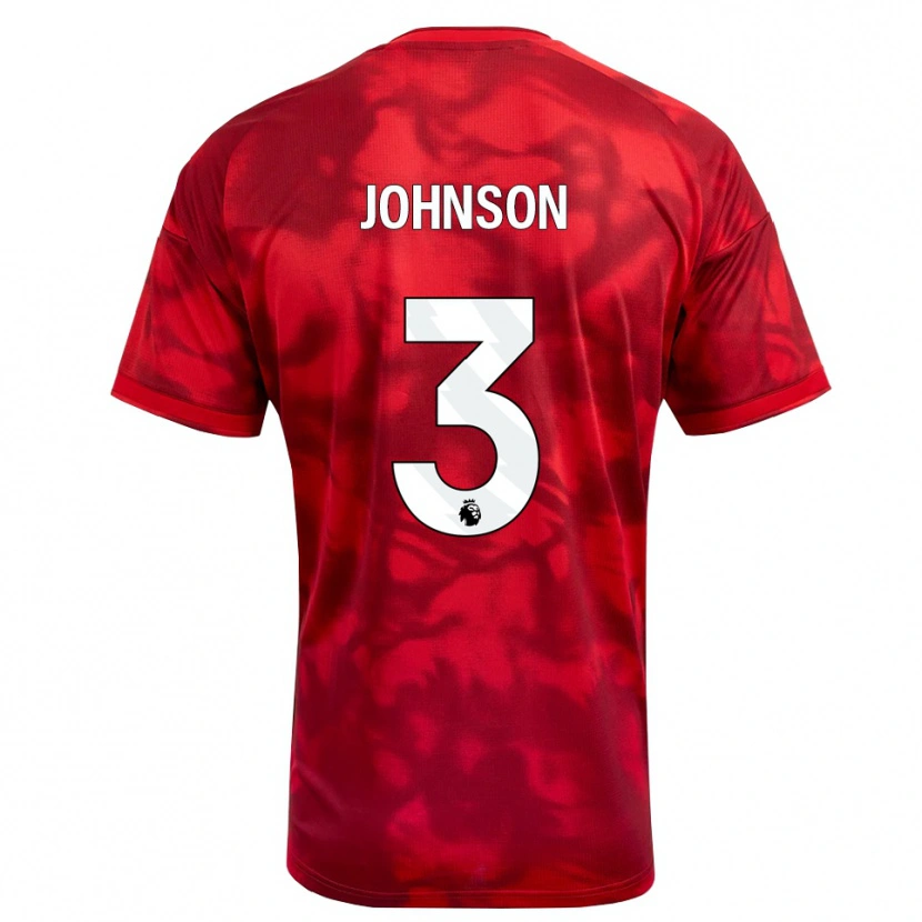Danxen Kvinder Nat Johnson #3 Karmin Hvid Hjemmebane Spillertrøjer 2026/27 Trøje T-Shirt