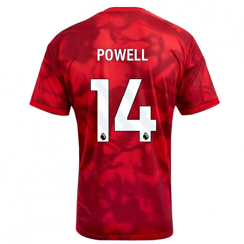 Danxen Kvinder Jayden Powell #14 Karmin Hvid Hjemmebane Spillertrøjer 2026/27 Trøje T-Shirt
