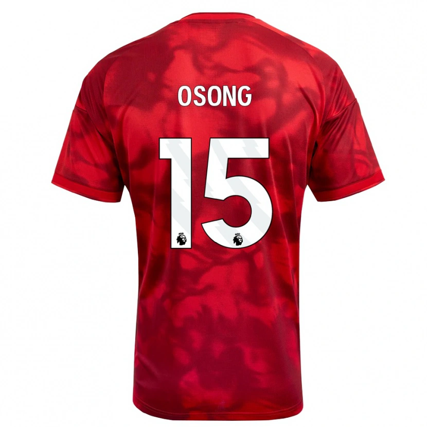 Danxen Kvinder Detlef Esapa Osong #15 Karmin Hvid Hjemmebane Spillertrøjer 2026/27 Trøje T-Shirt
