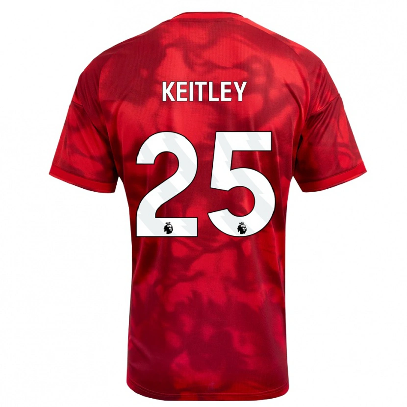 Danxen Kvinder Alice Keitley #25 Karmin Hvid Hjemmebane Spillertrøjer 2026/27 Trøje T-Shirt