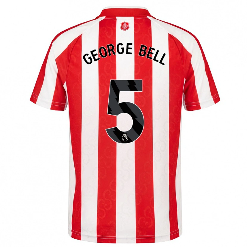 Danxen Kvinder George Bell #5 Rød Hvid Sort Hjemmebane Spillertrøjer 2026/27 Trøje T-Shirt