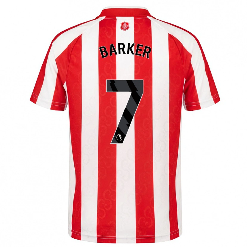 Danxen Kvinder James Barker #7 Rød Hvid Sort Hjemmebane Spillertrøjer 2026/27 Trøje T-Shirt