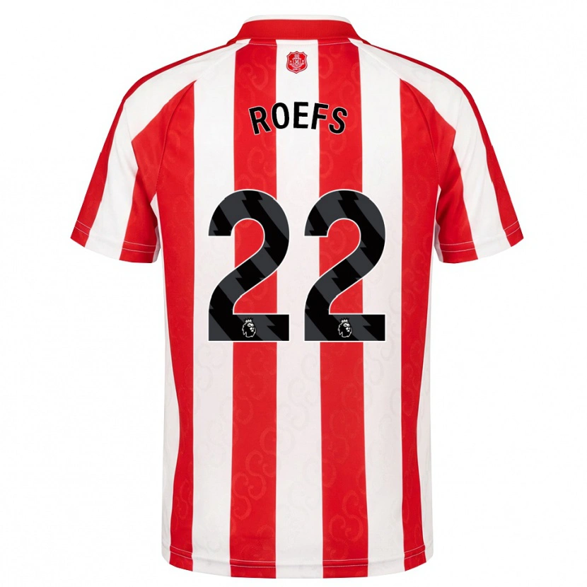 Danxen Kvinder Robin Roefs #22 Rød Hvid Sort Hjemmebane Spillertrøjer 2026/27 Trøje T-Shirt