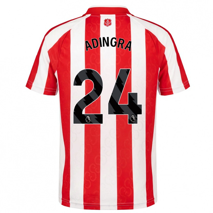 Danxen Kvinder Simon Adingra #24 Rød Hvid Sort Hjemmebane Spillertrøjer 2026/27 Trøje T-Shirt