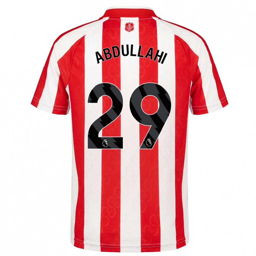 Danxen Kvinder Ahmed Abdullahi #29 Rød Hvid Sort Hjemmebane Spillertrøjer 2026/27 Trøje T-Shirt