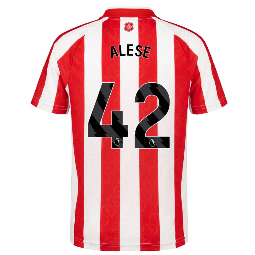Danxen Kvinder Aji Alese #42 Rød Hvid Sort Hjemmebane Spillertrøjer 2026/27 Trøje T-Shirt