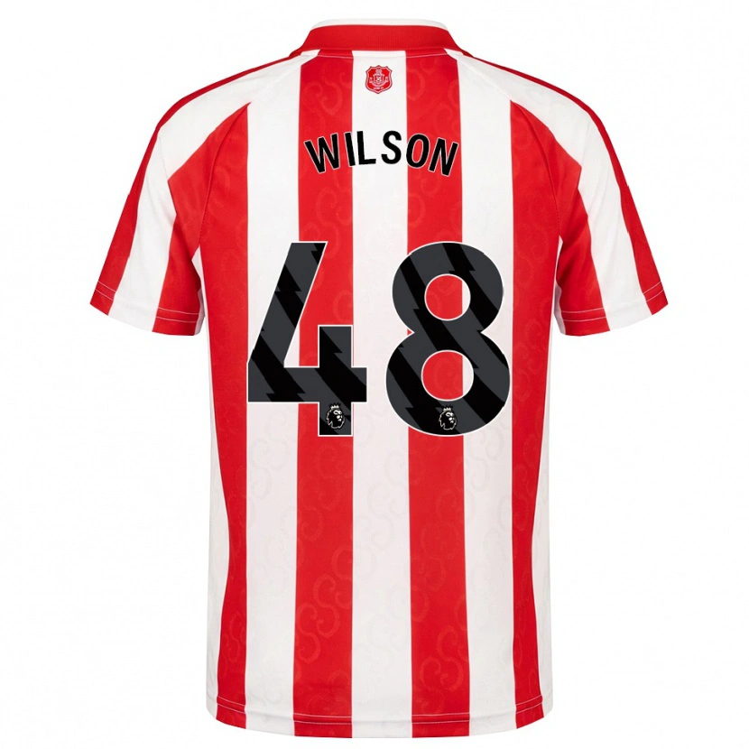 Danxen Kvinder Callum Wilson #48 Rød Hvid Sort Hjemmebane Spillertrøjer 2026/27 Trøje T-Shirt