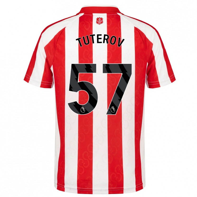 Danxen Kvinder Timur Tuterov #57 Rød Hvid Sort Hjemmebane Spillertrøjer 2026/27 Trøje T-Shirt