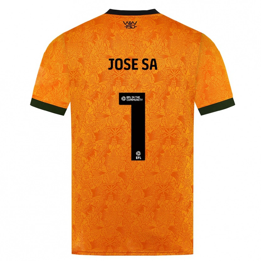 Danxen Kvinder José Sá #1 Orange Sort Hjemmebane Spillertrøjer 2026/27 Trøje T-Shirt