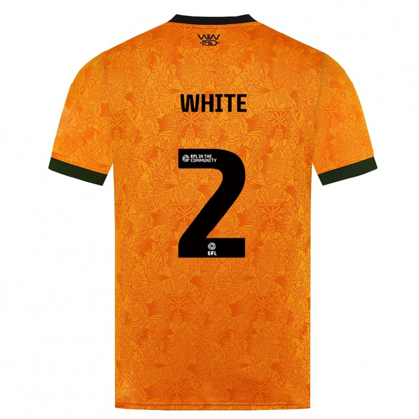Danxen Kvinder Alfie White #2 Orange Sort Hjemmebane Spillertrøjer 2026/27 Trøje T-Shirt