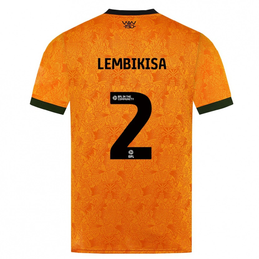 Danxen Kvinder Dexter Lembikisa #2 Orange Sort Hjemmebane Spillertrøjer 2026/27 Trøje T-Shirt
