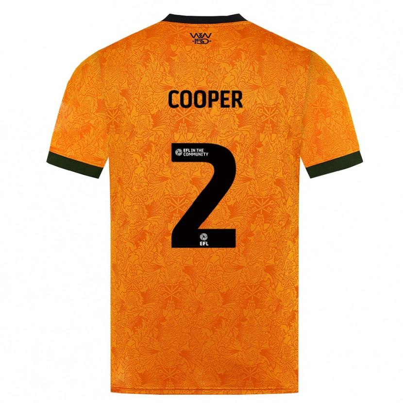 Danxen Kvinder Laura Cooper #2 Orange Sort Hjemmebane Spillertrøjer 2026/27 Trøje T-Shirt