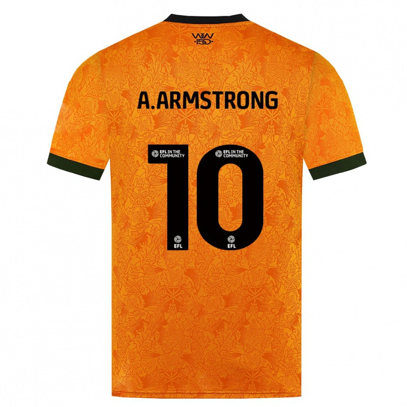 Danxen Kvinder Adam Armstrong #10 Orange Sort Hjemmebane Spillertrøjer 2026/27 Trøje T-Shirt