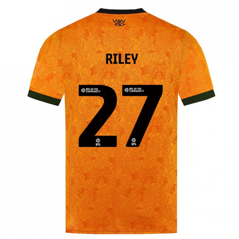Danxen Kvinder Lauren Riley #27 Orange Sort Hjemmebane Spillertrøjer 2026/27 Trøje T-Shirt