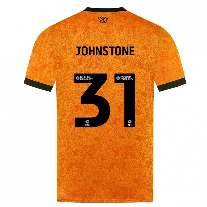 Danxen Kvinder Sam Johnstone #31 Orange Sort Hjemmebane Spillertrøjer 2026/27 Trøje T-Shirt