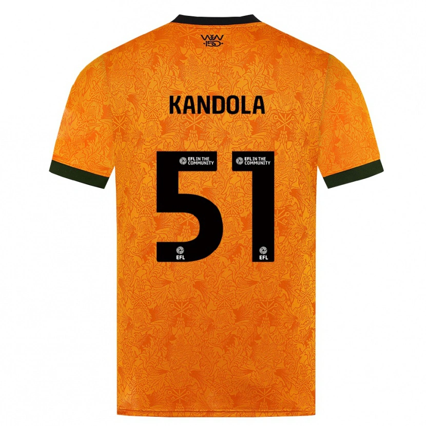 Danxen Kvinder Kam Kandola #51 Orange Sort Hjemmebane Spillertrøjer 2026/27 Trøje T-Shirt