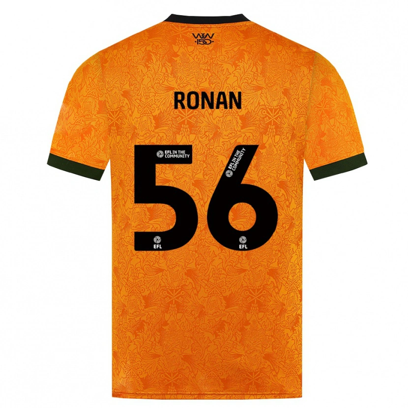 Danxen Kvinder Connor Ronan #56 Orange Sort Hjemmebane Spillertrøjer 2026/27 Trøje T-Shirt