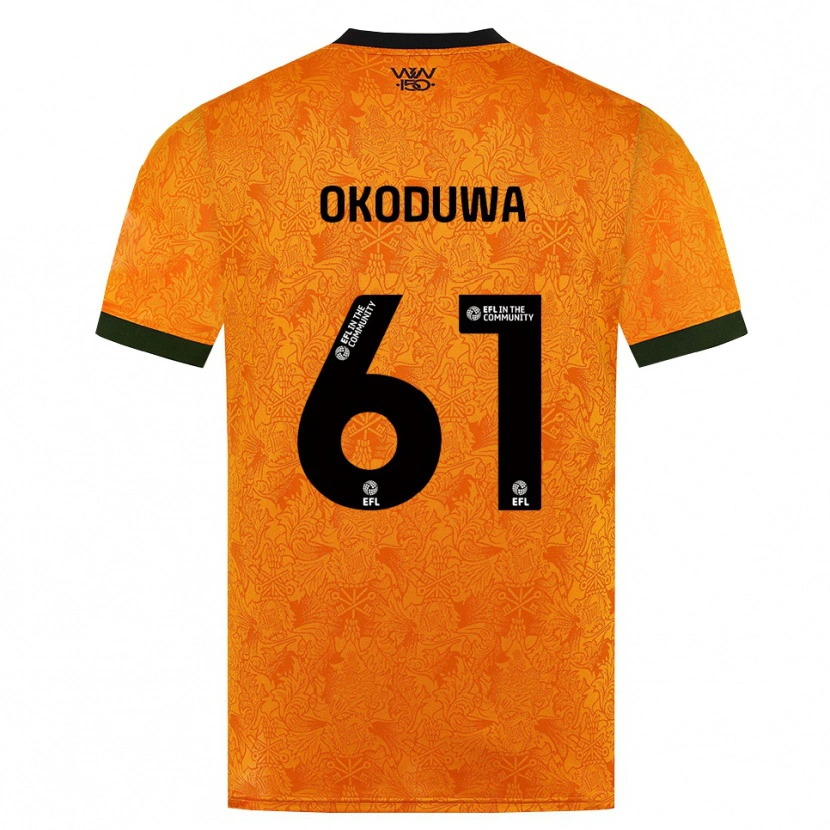 Danxen Kvinder Wesley Okoduwa #61 Orange Sort Hjemmebane Spillertrøjer 2026/27 Trøje T-Shirt