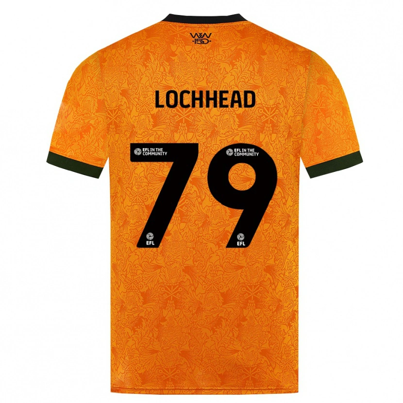 Danxen Kvinder Sebastian Lochhead #79 Orange Sort Hjemmebane Spillertrøjer 2026/27 Trøje T-Shirt