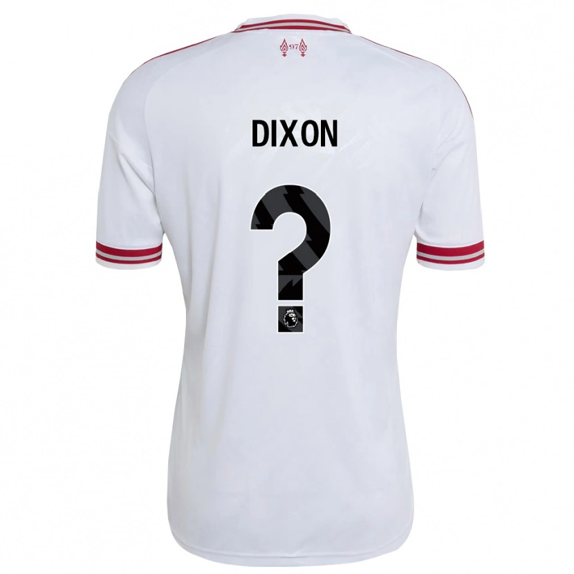 Danxen Kvinder Joseph Dixon #0 Rød Hvid Udebane Spillertrøjer 2026/27 Trøje T-Shirt