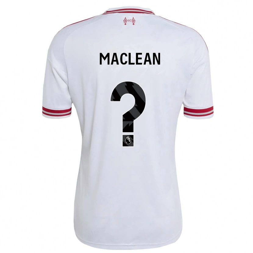 Danxen Kvinder Kirsty Maclean #0 Rød Hvid Udebane Spillertrøjer 2026/27 Trøje T-Shirt