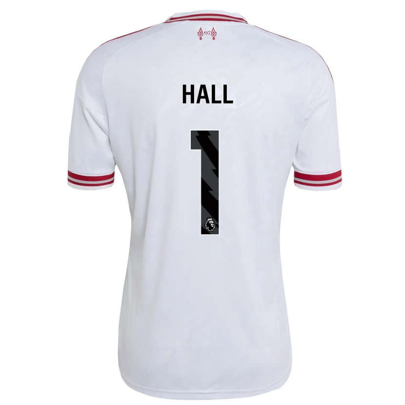 Danxen Kvinder Bailey Hall #1 Rød Hvid Udebane Spillertrøjer 2026/27 Trøje T-Shirt