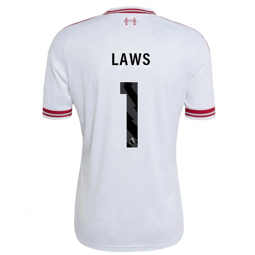 Danxen Kvinder Rachael Laws #1 Rød Hvid Udebane Spillertrøjer 2026/27 Trøje T-Shirt