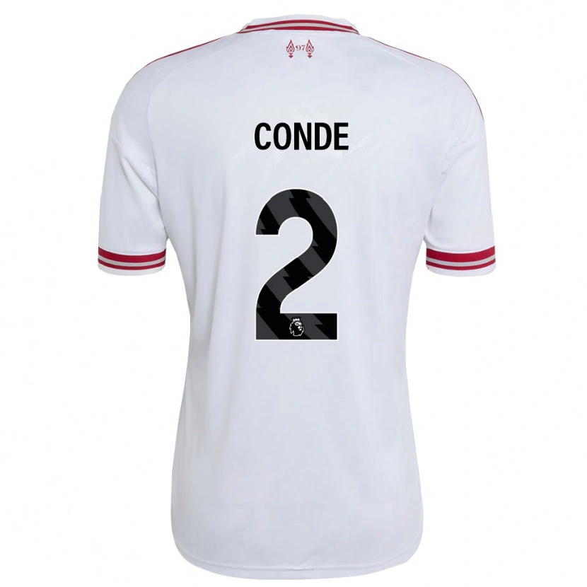 Danxen Kvinder Lenix Conde #2 Rød Hvid Udebane Spillertrøjer 2026/27 Trøje T-Shirt