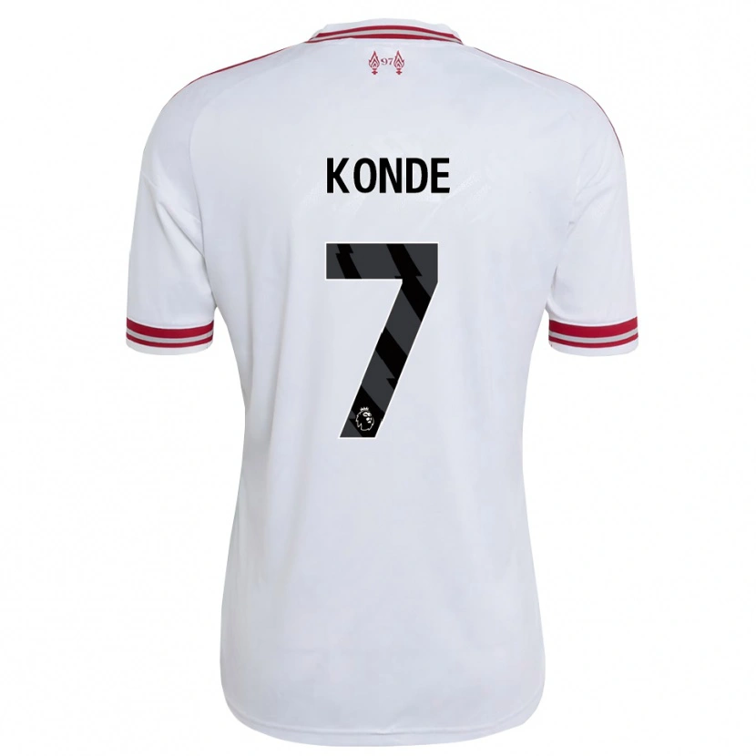 Danxen Kvinder Isaac Konde #7 Rød Hvid Udebane Spillertrøjer 2026/27 Trøje T-Shirt